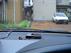 車載用時計・表示器基板・実際に車で表示テスト