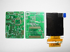 Fusion PCBで作ったカラー液晶時計の基板