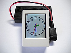 カラー液晶時計をアナログ時計風表示にしてみた