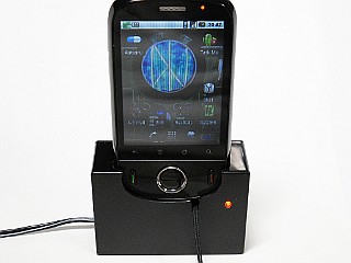 IDEOSを自作クレードルに装着した所
