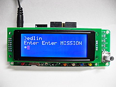 自作基板に MS-DOSを移植したみたいな図・edlinコマンド実行したみたいな図