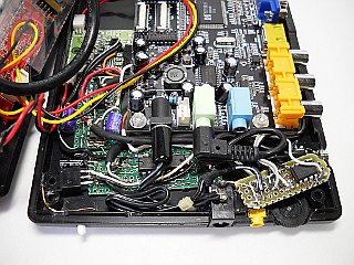 回路付近のクローズアップ