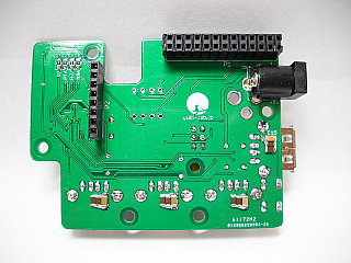 USB-HUB基板の裏側
