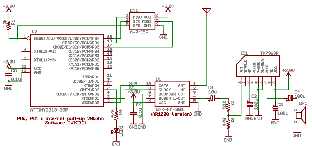 SPK-FM-301 実験回路