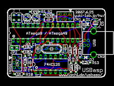 USBasp PCB pattern