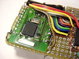 Bluetoothモジュールの DSR信号引き出し部分