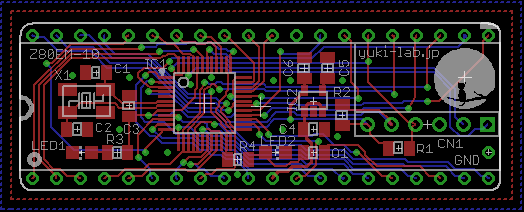 BUSRQ/BUSAKが使える基板アートワーク